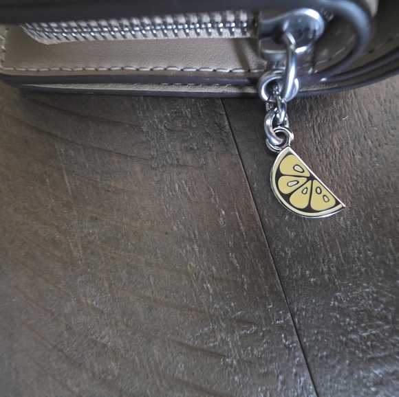 Coach Teri Shoulder Bag/Crossbody Lemon Print Coated Canvas With Matching Wallet - Picture 10 of 15